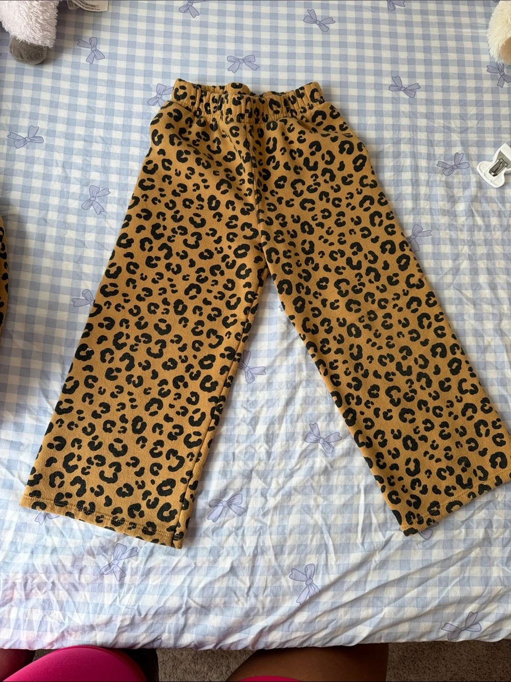 Carter's Mustard and Black Leopard Kids Pajama Set
